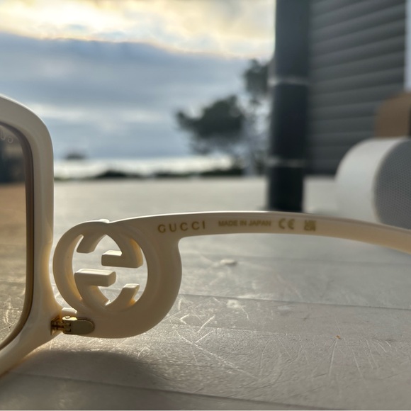 GUCCI Ivory Sunglasses NWT great gift 🎁 🤍 - Picture 15 of 16
